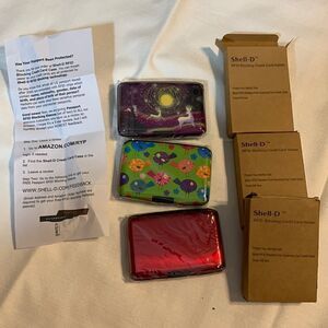Shell-D RFID blocking credit card holder BUNDLE
